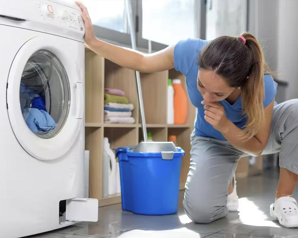 تخلیه نشدن آب ماشین لباسشویی